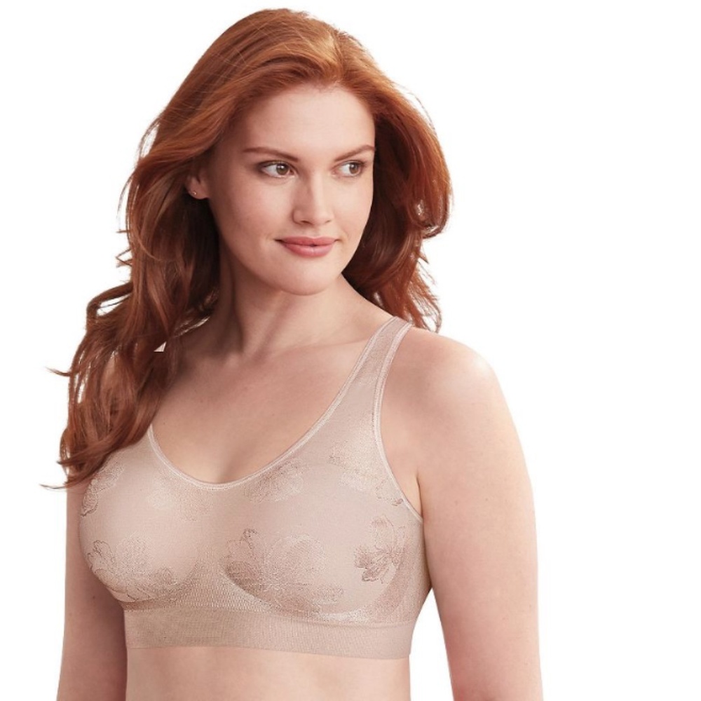 Bali Comfort Revolution ComfortFlex Fit Shaping Wireless Bra Sandshell Tropic